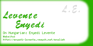 levente enyedi business card